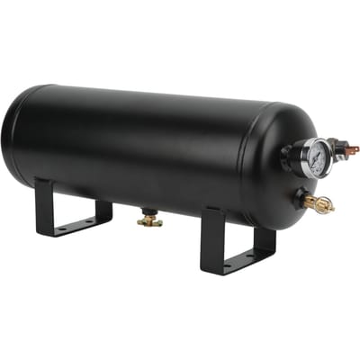 Luchttank Kit 6 Poorten 150 PSI 1.5GAL Staal Universeel voor Vrachtwagen Trein Jacht Hoornsysteem