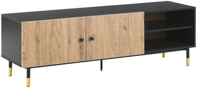 ABILEN - TV-meubel - Zwart - Vezelplaat