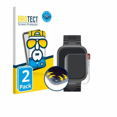 BROTECT - Screenprotector voor Huawei Watch Fit 4 Pro - Folie Beschermfolie transparant volledig dekking - 2 Stuks