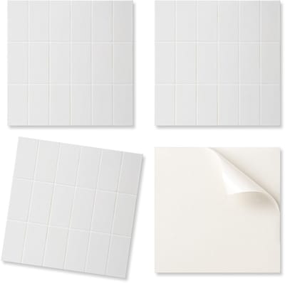 Set bedrukte vinyltegels, eenvoudig rechthoekig mozaïek, 20x20x20 cm