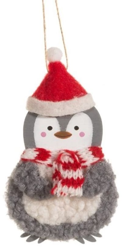Kersthanger pinguin kerstbal - Sass & Belle