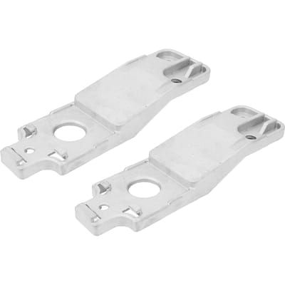 1 Paar Onderste Radiatorbeugel 13243026 Zilveren Onderste Radiator Montagebeugel Vervanging voor Regal white