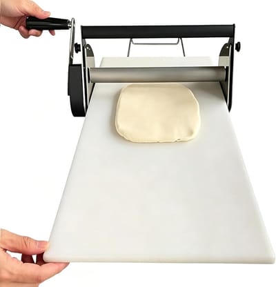 Deegroller Machine - Croissant Roller - Bakken Thuis - Instelbare Dikte - 0.5-25mm - Zilver
