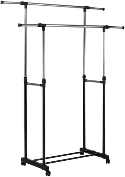 DailySupplies® Kledingrek Op Wieltjes - Dressboy - Kledingstang