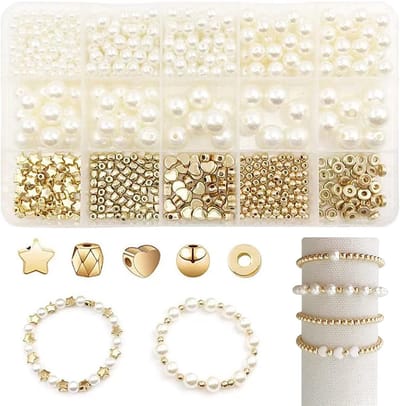 720 stuks kralen om te rijgen, kralenset kralen voor het zelf maken van armbanden, kralenketting, sieraden, cadeaus voor meisjes, armbanden, bedelset voor doe-het-zelf armbanden, sieraden maken