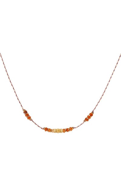 Ketting natuurstenen Koraal Natuursteentjes