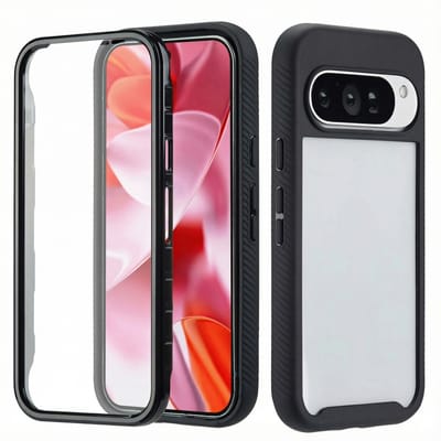 imoshion Hoesje - Geschikt voor Google Pixel 10 / 9 / 9 Pro / 10 Pro - 360° Full Protective Case - Zwart
