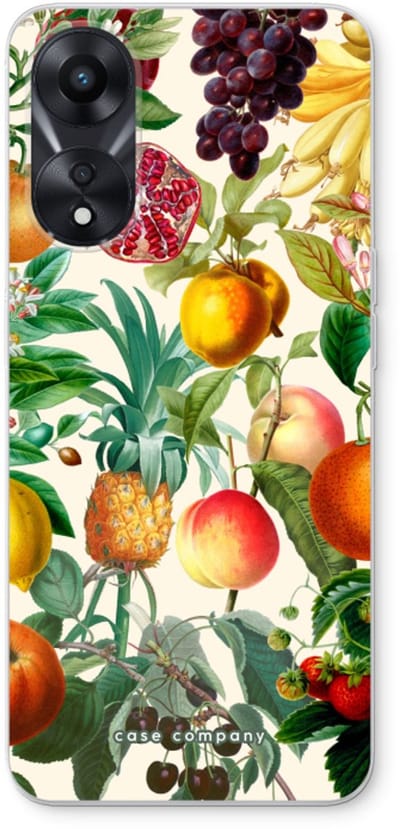 Case Company® - Hoesje geschikt voor Oppo A78 5G hoesje - Classic Flora - Soft Cover Telefoonhoesje - Bescherming aan alle Kanten en Schermrand