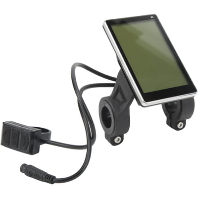 Elektrische Fiets M5 LCD Display Waterdichte Connector Paneel Elektrische Scooter Display Paneel Scherm gray