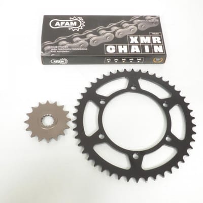Kit chaîne Afam pour Moto Yamaha 750 XTZ Super tenere 1989 à 2000 Neuf