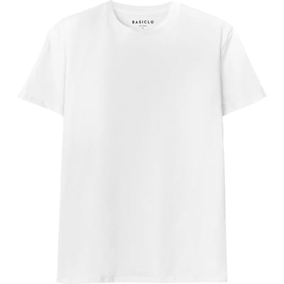 High Weight Premium Crew Neck T-shirt WIT