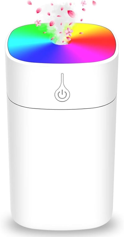 Mini Luchtbevochtiger-Aroma Diffuser-400ML-Luchtbevochtiger Slaapkamer-Stil-USB-Humidifier-Nachtlampje-Planten & Bureau