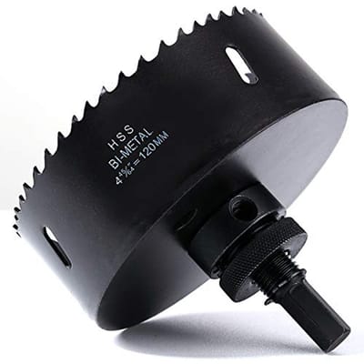 Gatenzaag 120 mm HSS M42 - Bimetalen Boor voor Hout, Kunststoffen, Gips en Metaal