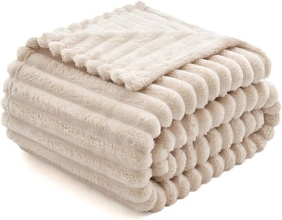 Zachte en Warme Fleece Deken voor Bank en Bed - Pluizige Sherpa Deken 150 x 200 cm in Rood