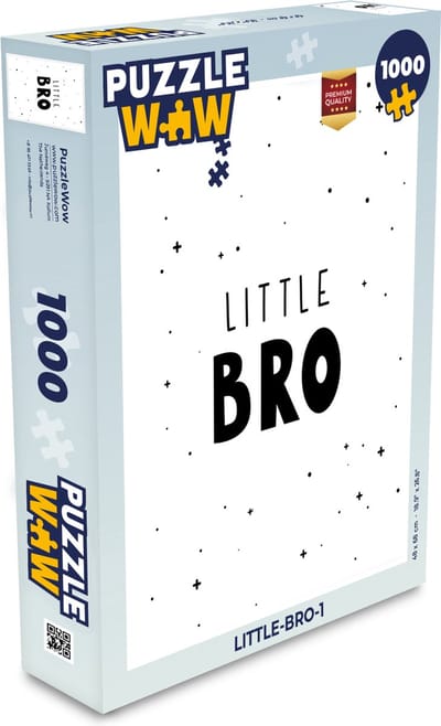 Puzzel Spreuken - Kind - Jongens - Little bro - Quotes - Legpuzzel - Puzzel 1000 stukjes volwassenen