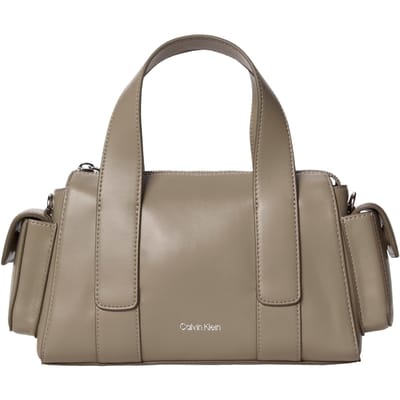 Calvin Klein Webbing Strap Pocket Crossover Bag Desert Taupe Size: OS | Handbags Outlet | Dames | Beige
