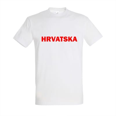 WK - Kroatië - Croatia - Hrvatska - T-shirt Wit - Voetbalshirt - Maat: S - Wereldkampioenschap voetbal