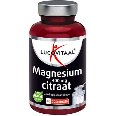 Lucovitaal Magnesium Citraat 400 mg Poeder 40 doseringen 100 gr