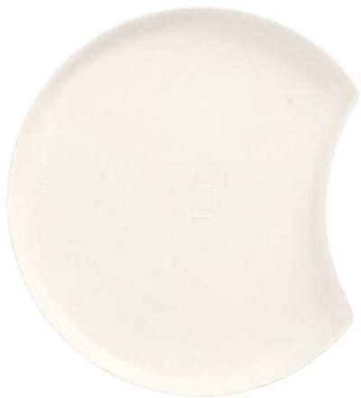 100 Borden Suikerriet pure halve maan Ø 12 cm · 1 cm wit Cella