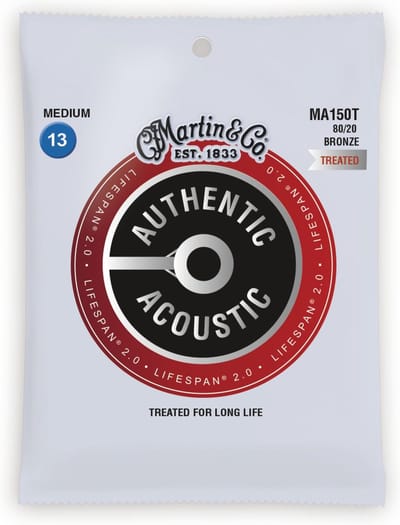 Martin MA150T Lifespan 2.0 Snaren voor Akoestische Gitaar (13-56) Bronze, Medium