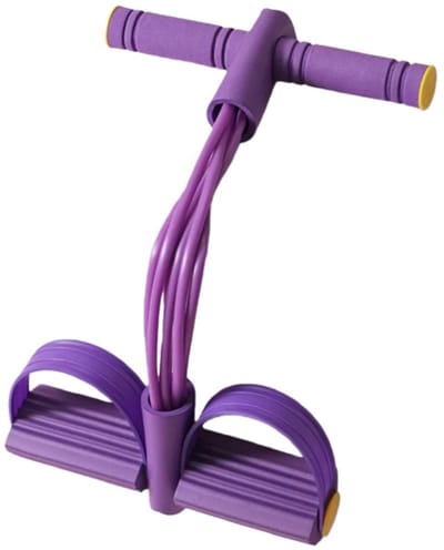 6-Tube Voetpedaal Weerstandsband - Buik- & Coretraining, Yoga & Home Gym Fitness