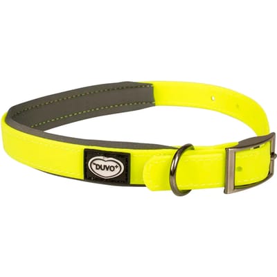 Duvo+ South Halsband Pvc Neon Geel M 30-45cm/15mm