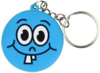 Lg-imports Sleutelhanger Emoji Blauw 4,5 Cm