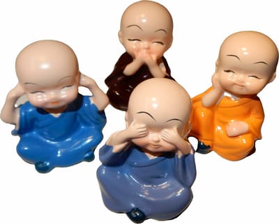 Chinees Groepje Beeldjes "Horen, zien en zwijgen"