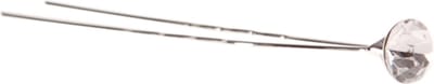 Haarsteker zilver met strass steentje