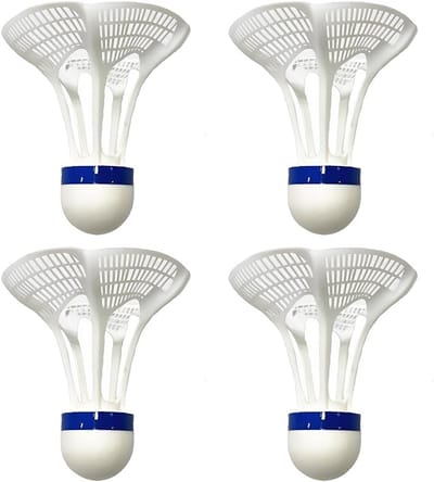 Set van 4 Windbestendige Badminton Shuttles voor Training en Spel