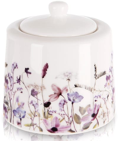 Suikerpot Porselein Bloemen LOUKA 320 ml - Suikerpotje