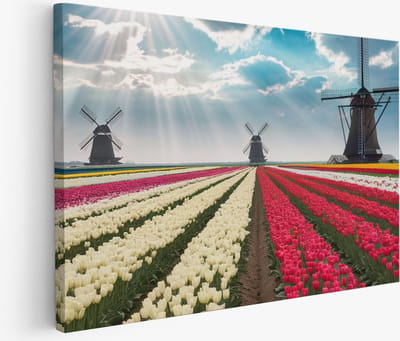 Saammp Muurcirkel Hout - Vintage - Bloemen - Abstract - Natuur - Ø 90 - Wandcirkel - Wanddecoratie Cirkel - Modern Interieur - Woonkamer Decoratie