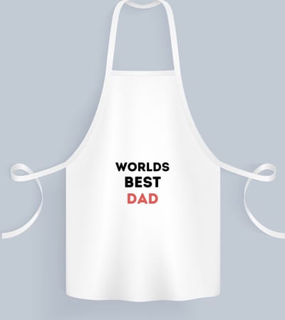 Akyol - worlds best dad Keukenschort - Papa - de beste vader - vader cadeautjes - vaderdag - verjaardagscadeau - verjaardag - cadeau - geschenk - kado - gift - vader artikelen - 82 bij 71 cm