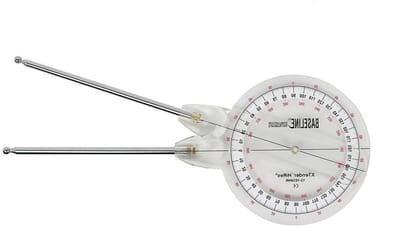 Uitschuifbare Goniometer - Goniometer met Arm - Gewrichten Meten - Verstelbare Armlengte - 9.5 tot 66 cm - Zilver