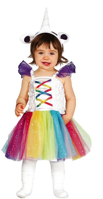 Fiestas Guirca - Baby jurk unicorn (2-3 jaar) - Carnavalskleding - Carnaval - carnavalskleding 2027 - Carnaval kostuum