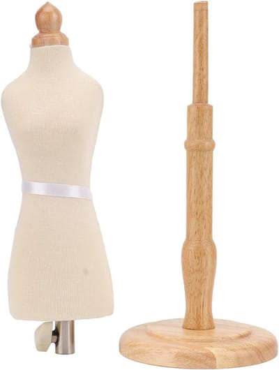 Kledingvorm Vrouwelijk - Paspop Naaien - Kleding Ontwerpen - Duurzaam Beukenhout - 412 g - Houtkleur