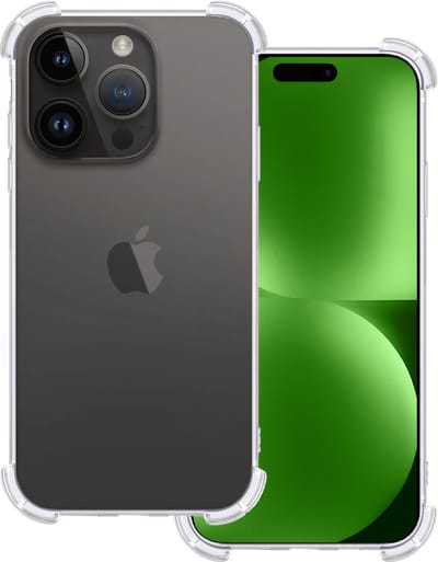 Hoesje Geschikt voor Apple iPhone 15 Pro - Sterk & Shockproof - Siliconen Case - Back Cover - Telefoon Hoes Shock Proof - Transparant