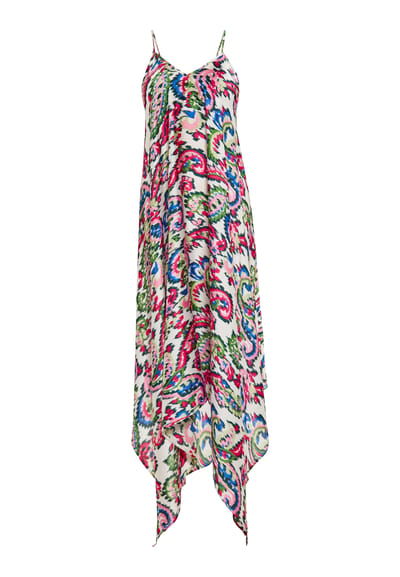IZIA Jurk Dames Wit Veelkleurig