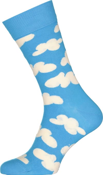 Happy Socks Cloudy Sock - unisex sokken - blauwe lucht met lichte bewolking - Unisex - Maat: 36 - 40