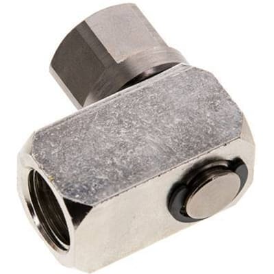 G 1/4'' Messing Draaidoorvoer 12 Bar met FKM Afdichting - FL2E-F-BNF-014G-R