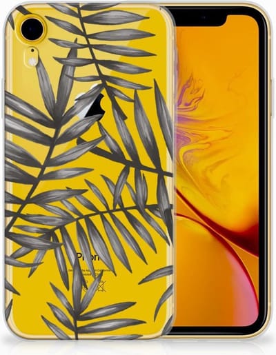Apple iPhone Xr TPU Case Leaves Grey