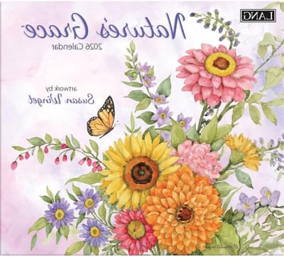 Wandkalender 2026 - Muurkalender Jaarplanner - Jaar Overzicht - Aquarel Bloemen Kunst - 31.8B x 0.5H cm - Multicolor