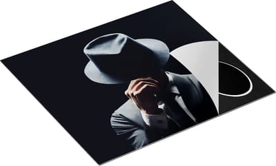 Chefcare Inductie Beschermer Man met een Hoedje in het Zwart - 60x50 cm - Afdekplaat Inductie - Kookplaat Beschermer - Inductie Mat