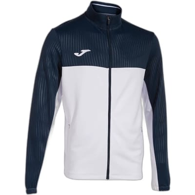 Joma Montreal Sweatshirt Met Rits Wit,Blauw 12-14 Years Jongen
