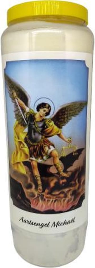 Aartsengel Michael 2 - Noveenkaars - 9 dagen brander (20 stuks)