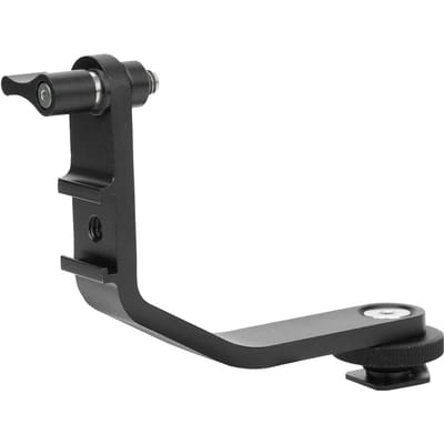 DSLR Camera Videomonitoren Arm Flitsschoenbevestiging L-beugel voor FEELWORLD F5 F6 F6S S55 FW567 FW568 black