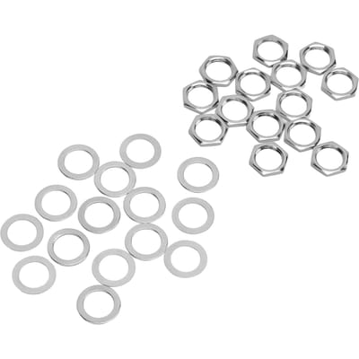 G3 8 Vrouwelijke Schroefdraad Moeren Metalen Ringetjes Set Instrument Jack Bevestigingsmiddelen voor Elektrische Gitaar Bas