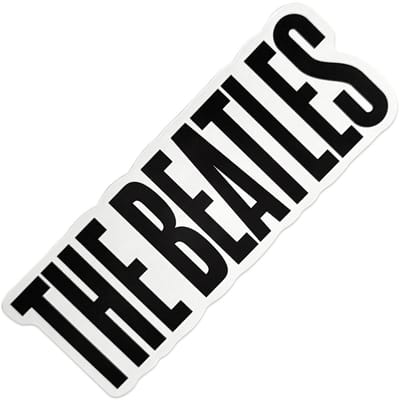 The Beatles - PPM Logo Sticker - Zwart/Wit