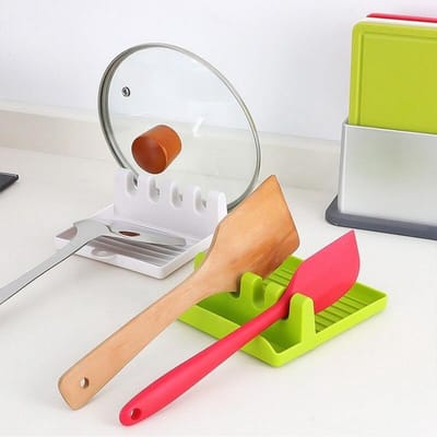 Keuken Lepel Houders Vork Spatel Rack Plank Organisator Plastic Lepel Rest Eetstokjes Holder Antislip Lepels Pad Keuken Tool
