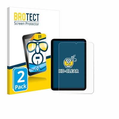 BROTECT - Screenprotector voor Apple iPad Mini 6 WiFi 2021 - Folie Beschermfolie transparant 2 Stuks